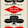 Poster for the stage production The Odd Couple at the Plymouth Theatre