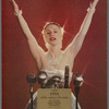 Poster for the stage production Evita at the Broadway Theatre