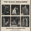 Poster for the stage production The Glass Menagerie