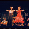 Judy Holliday [center] and unidentified others in the stage production Bells Are Ringing