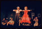 Judy Holliday [center] and unidentified others in the stage production Bells Are Ringing
