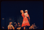 Judy Holliday [center] and unidentified others in the stage production Bells Are Ringing