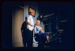 Bernie West and Judy Holliday in the stage production Bells Are Ringing