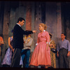 Sydney Chaplin, Judy Holliday [center] and unidentified others in the stage production Bells Are Ringing