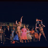 Sydney Chaplin, Judy Holliday [center] and unidentified others in the stage production Bells Are Ringing