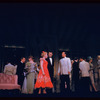 Judy Holliday, Sydney Chaplin [center] and unidentified others in the stage production Bells Are Ringing
