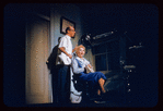 Bernie West and Judy Holliday in the stage production Bells Are Ringing