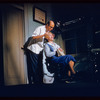 Bernie West and Judy Holliday in the stage production Bells Are Ringing