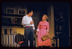 Sydney Chaplin and Judy Holliday in the stage production Bells Are Ringing