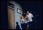 Judy Holliday and Bernie West in the stage production Bells Are Ringing