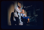 Bernie West and Judy Holliday in the stage production Bells Are Ringing