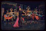 Pat Suzuki [center] and unidentified others in the stage production Flower Drum Song