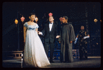 Miyoshi Umeki, Conrad Yama, Juanita Hall and unidentified other in the stage production Flower Drum Song