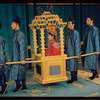 Miyoshi Umeki [center] and unidentified others in the stage production Flower Drum Song