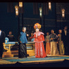 Miyoshi Umeki [center] and unidentified others in the stage production Flower Drum Song