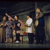 Keye Luke, Juanita Hall, Miyoshi Umeki, Conrad Yama and unidentified other in the stage production Flower Drum Song