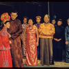 Miyoshi Umeki, Ed Kenney, Juanita Hall, Keye Luke, Rusi Guang [center] and unidentified others in the stage production Flower Drum Song
