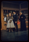 Pat Suzuki, Larry Blyden [center] and unidentified others in the stage production Flower Drum Song