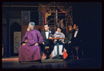 Keye Luke, Juanita Hall, Ed Kenney, Miyoshi Umeki and unidentified others in the stage production Flower Drum Song