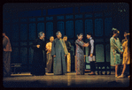 Conrad Yama, Miyoshi Umeki [center] and unidentified others in the stage production Flower Drum Song