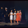Jack Soo [left], Pat Suzuki [right] and unidentified others in the stage production Flower Drum Song
