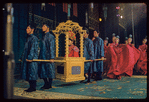 Miyoshi Umeki [center] and unidentified others in the stage production Flower Drum Song