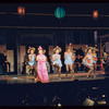 Pat Suzuki [center], Keye Luke, Ed Kenney, Miyoshi Umeki [right] and unidentified others in the stage production Flower Drum Song