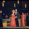 Miyoshi Umeki, Ed Kenney, Juanita Hall [center] and unidentified others in the stage production Flower Drum Song
