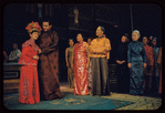 Miyoshi Umeki, Ed Kenney, Juanita Hall, Keye Luke and unidentified others in the stage production Flower Drum Song