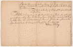 William Denny, Governor of Pennsylvania. Proclamation against selling Whiskey to Indians