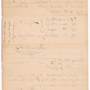 Invoice for Whiskey, beef, pork, etc., Baltimore, Maryland