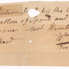 Seven military invoices and orders for rum and whiskey
