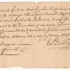 Document sent to the Commissary at Oswego, New York for rum