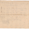 Receipt for Bordeaux Brandy signed by Issac Coch, at New York