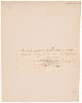 License to retail liquors to Joseph Alcock, at Portland, Massachusetts