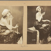 Publicity photograph of Ina Claire smoking a cigarette for the stage production The Gold Diggers