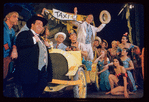 Stubby Kaye [left], Ted Thurston [center] and unidentified others in the stage production Lil' Abner