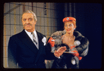 Howard St. John and Tina Louise in the stage production Lil' Abner