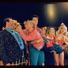 Bern Hoffman, Joe E. Marks, Peter Palmer, Charlotte Rae, Edie Adams and unidentified others in the stage production Lil' Abner