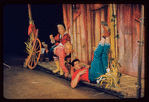 Charlotte Rae, Joe E. Marks and Peter Palmer in the stage production Lil' Abner