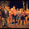 Bern Hoffman, Joe E. Marks, Peter Palmer, Billie Hayes, Wynne Miller and unidentified others in the stage production Lil' Abner