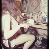 Julie Newmar backstage during the stage production Lil' Abner