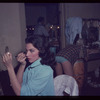 Carmen Alvarez [left] and unidentified other backstage during the stage production Lil' Abner