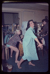 Carmen Alvarez [right] and unidentified other backstage during the stage production Lil' Abner
