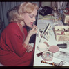 Edie Adams backstage during the stage production Lil' Abner