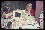 Edie Adams backstage during the stage production Lil' Abner