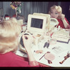 Edie Adams backstage during the stage production Lil' Abner