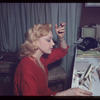 Edie Adams backstage during the stage production Lil' Abner