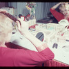 Edie Adams backstage during the stage production Lil' Abner