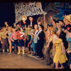 Joe E. Marks, Charlotte Rae, Peter Palmer, Stubby Kaye [center] and unidentified others in the stage production Lil' Abner